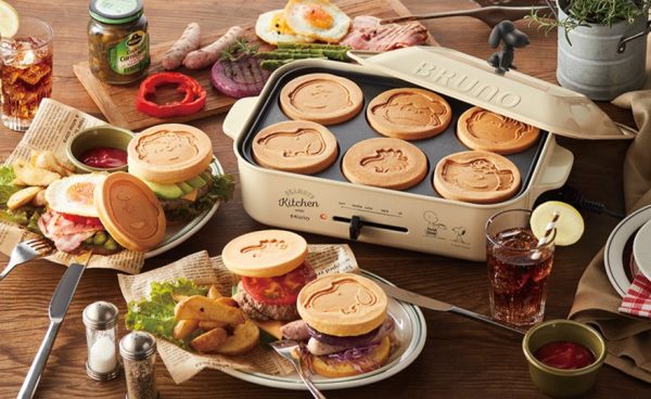 Bruno BOE070-ECRU Compact Hot Plate, Snoopy Knob, 3 Types (Takoyaki, Flat Surface, Multi) For Discount - Image 3