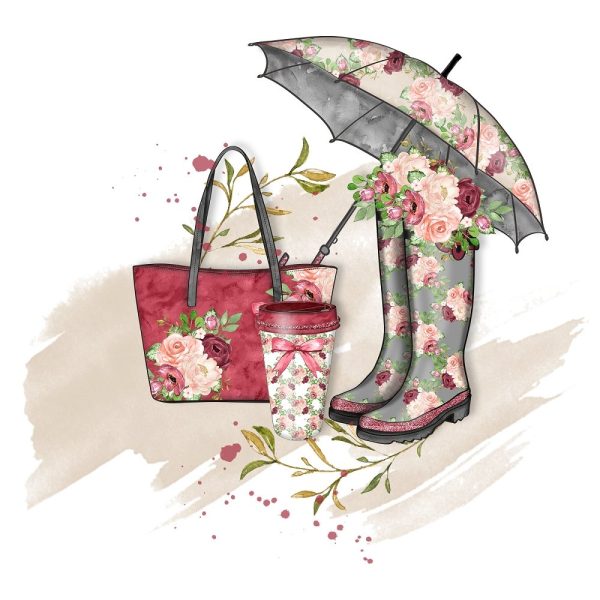 Rain Romance Arrangement #4 Fabric Panel Hot on Sale