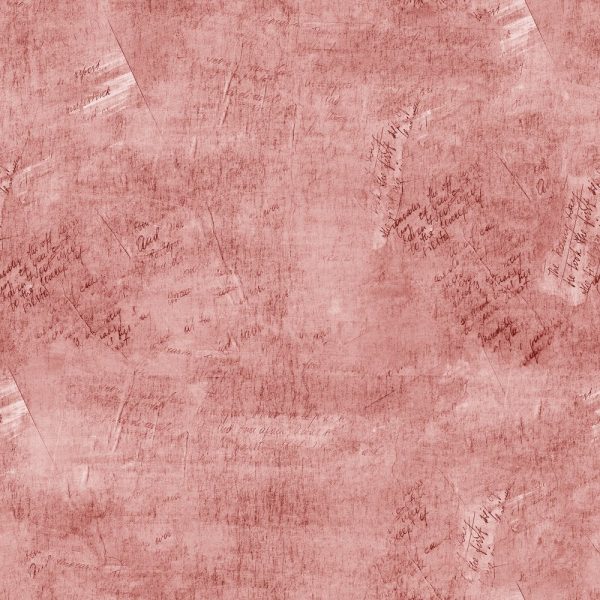 Vintage Script Fabric - Red Rampage Online