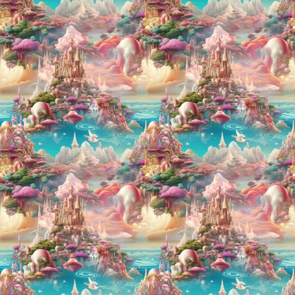 Magical Kingdom Fabric Hot on Sale