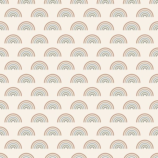 Earthy Tones Rainbow Fabric Online