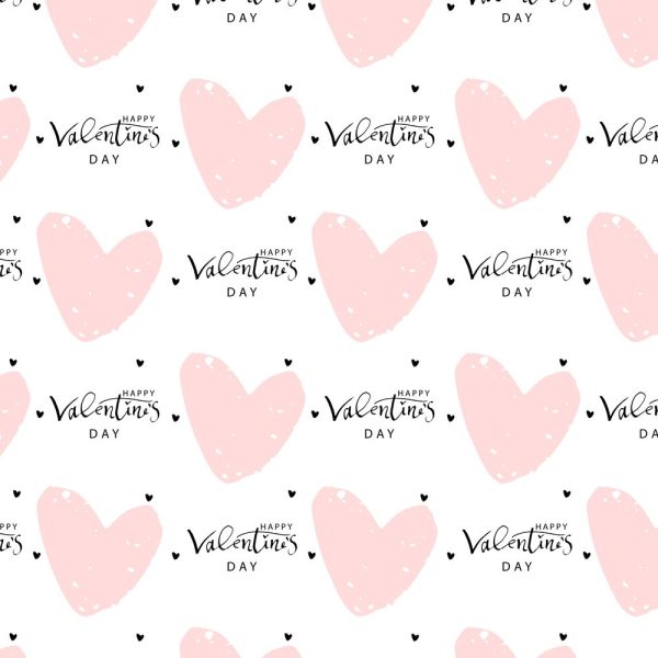 Romantic Valentine s Day Heart Fabric - Light Pink Online